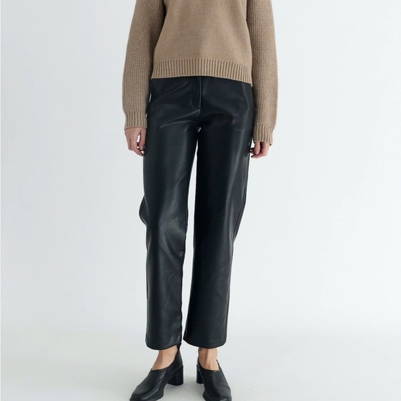 NWT Mod Ref Onyx faux leather pants - Picture 1 of 11